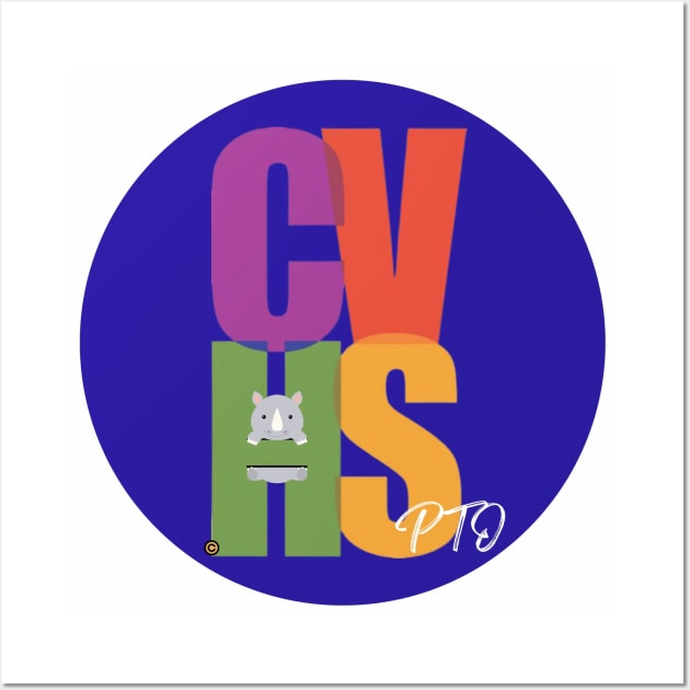 BLUE CVHS PTO LOGO Wall Art by Carnegie Vanguard High School PTO